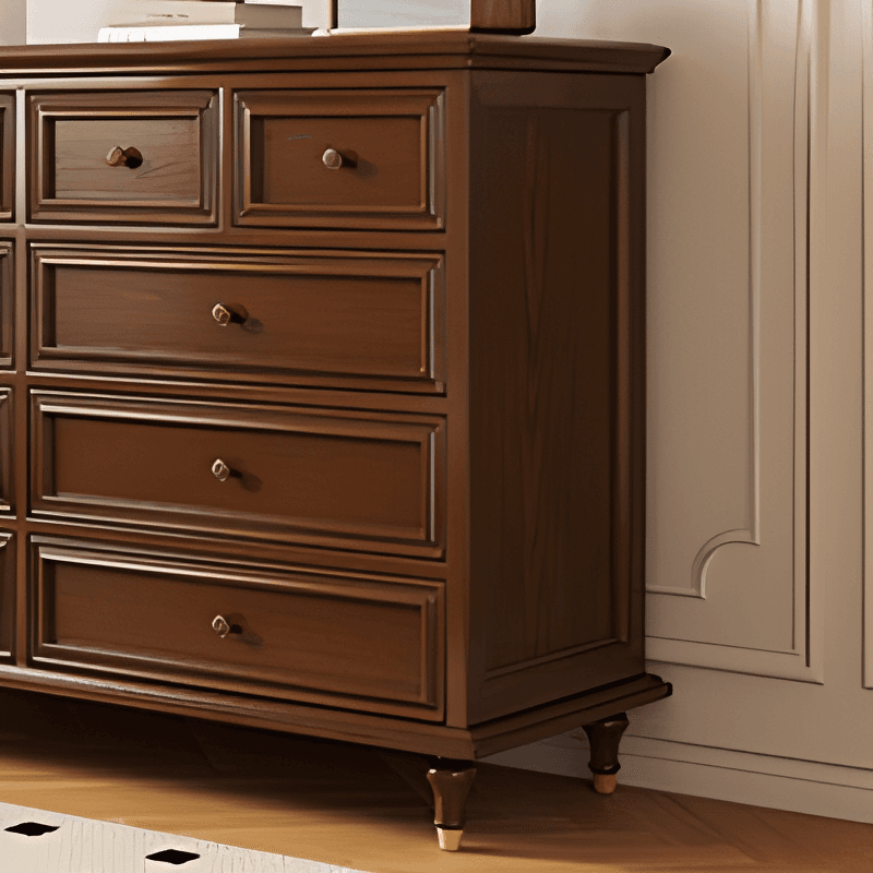 Trendy Raw Wood Console Dresser with 8/10/5 Drawers in Horizontal/Vertical Orientation - image 10