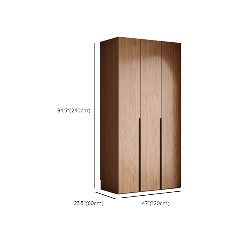 Cocoa Art Deco Self-supporting Cabinet Armoire with Soft Close Drawer, Interior Shelves, and Hanging Rod - image 15