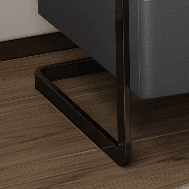 Modish Open Nightstand with 1 Drawer and Stone Countertop - image 11