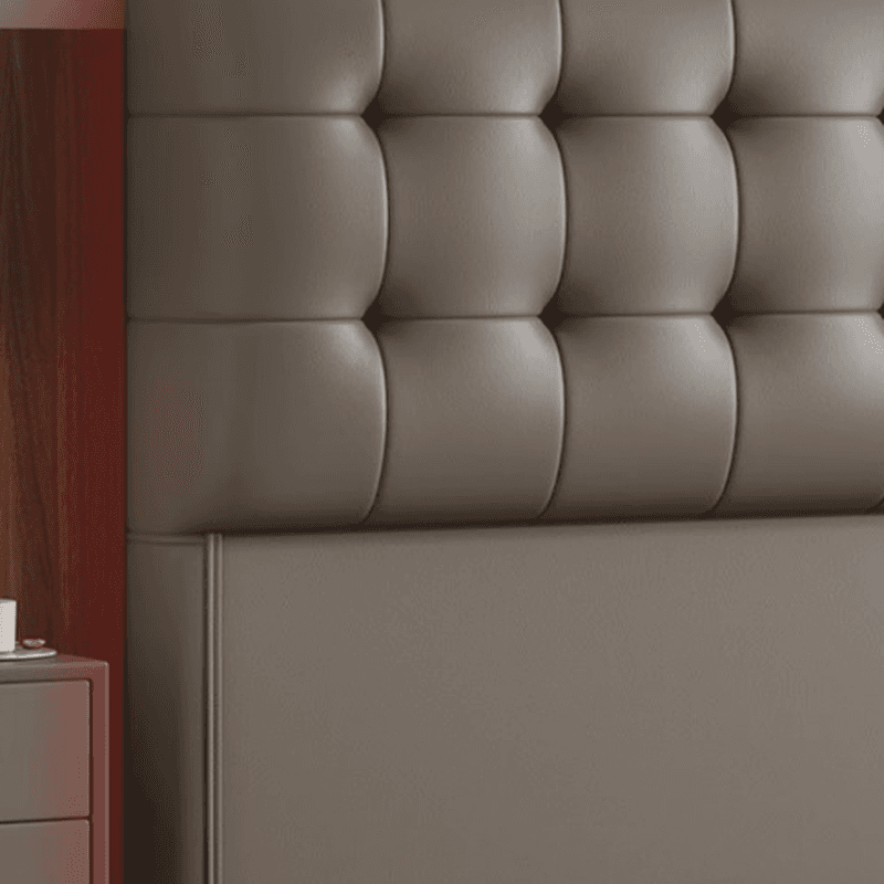 Trendy Panel Headboard with No Distressing, Piled Tufted Rectangle Design for King/Queen/Full Bed, Featuring Sponge Upholstery and Standard Height - image 13