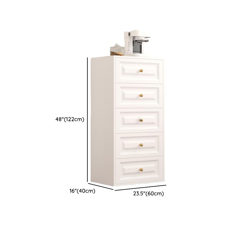 White Simple Iron Lingerie Chest/Bachelor Chest with 5/4/3 Drawers in Vertical/Horizontal Orientation - image 18