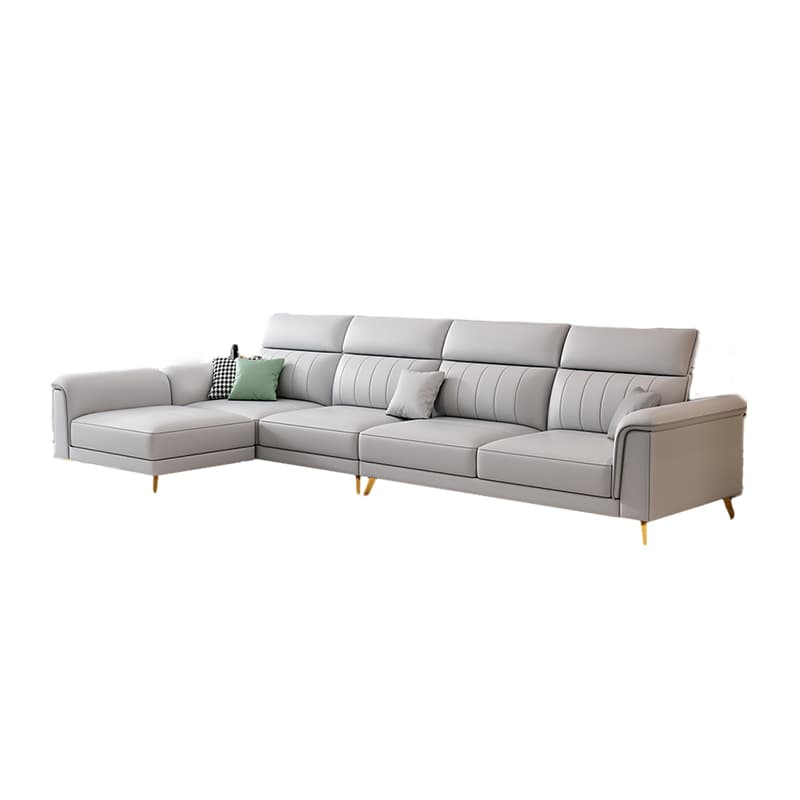Modern Reversible Sectional with Flared Arm and Stain-Resistant Tech Cloth Upholstery - image 13