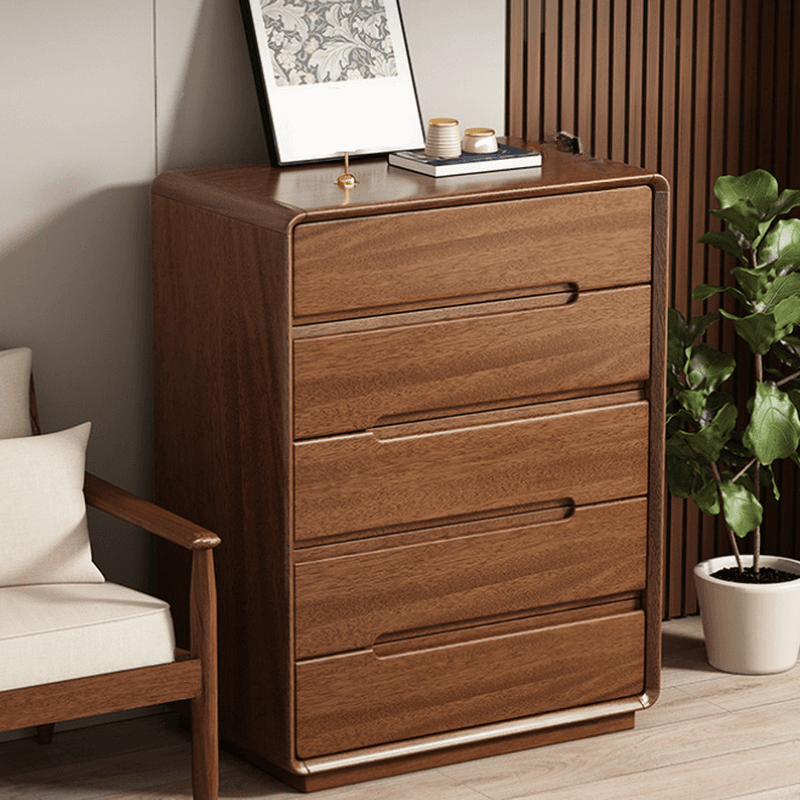 Trendy Walnut Wood Double Dresser/Lingerie Chest/Bachelor Chest with 5 Drawers/4 Drawers/8 Drawers in Horizontal/Vertical Orientation - image 7