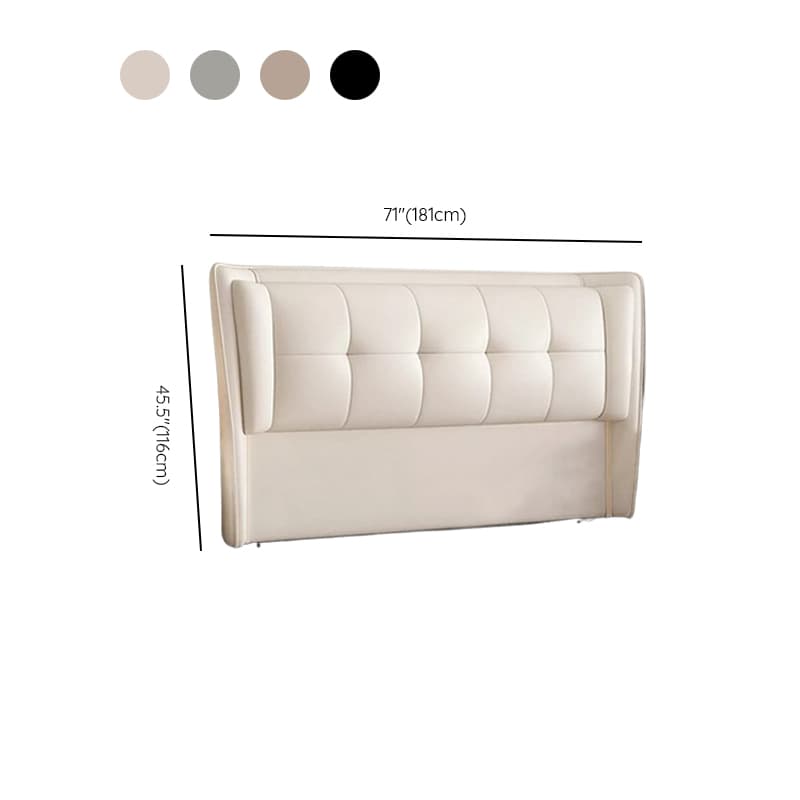 Modish Free-standing Standard Full XL(54"W x 80"L)/Full(54"W x 75"L) Panel No Distressing With Legs in Natural Wood and Decorative-stitched - image 13