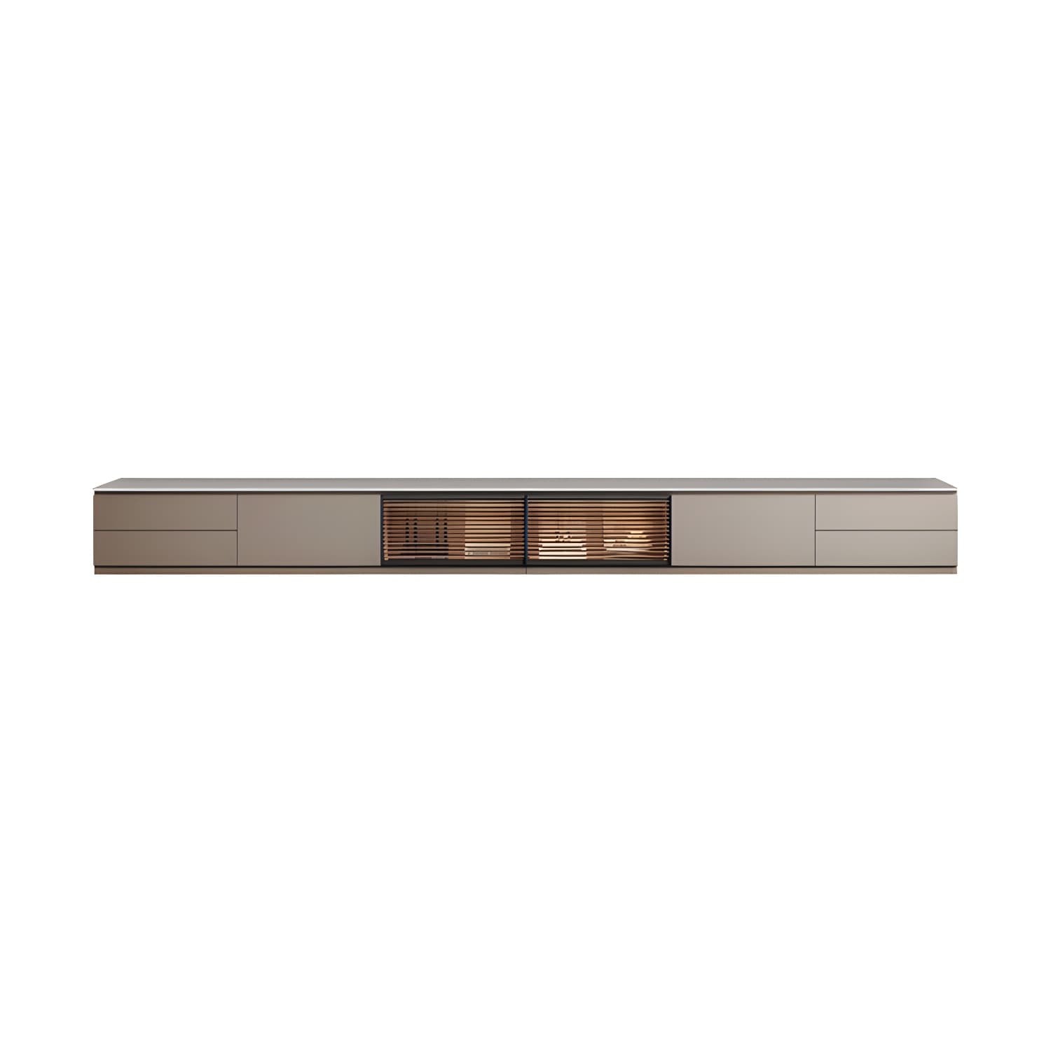 Champagne Stone TV Stand with Drawers and Cabinet for Modern Style and Cable Management - image 5