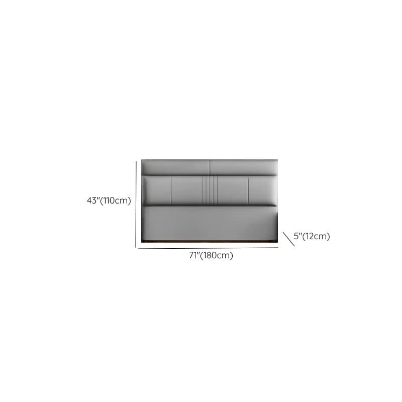 Simplistic Style Panel Headboard in Pine Wood with No Distressing, Rectangular Shape for Twin XL/Queen/Full Bed, Featuring Sponge Upholstery and Standard Height - image 13