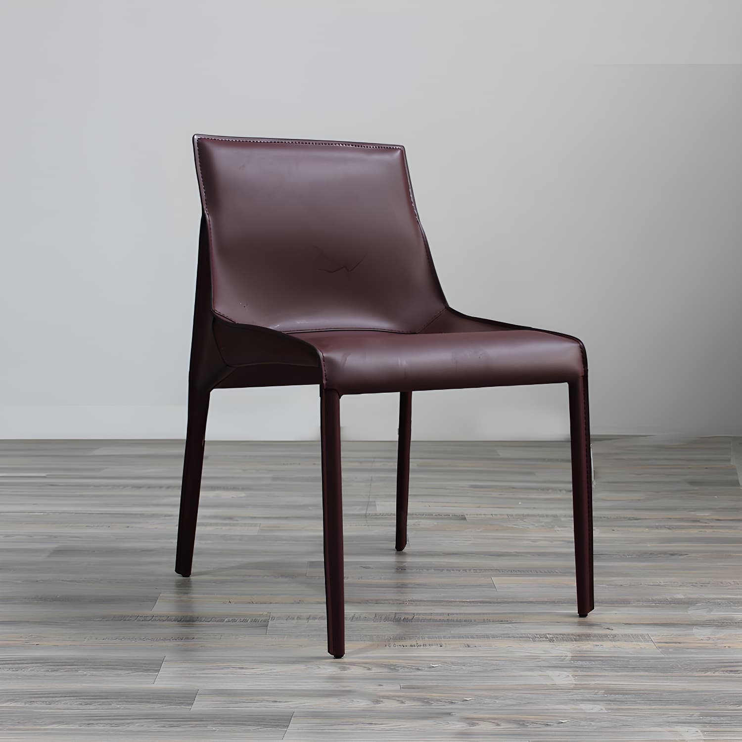 Designer Style Leather Dining Chair Matte Finish Parsons Dining Side Chair - image 6