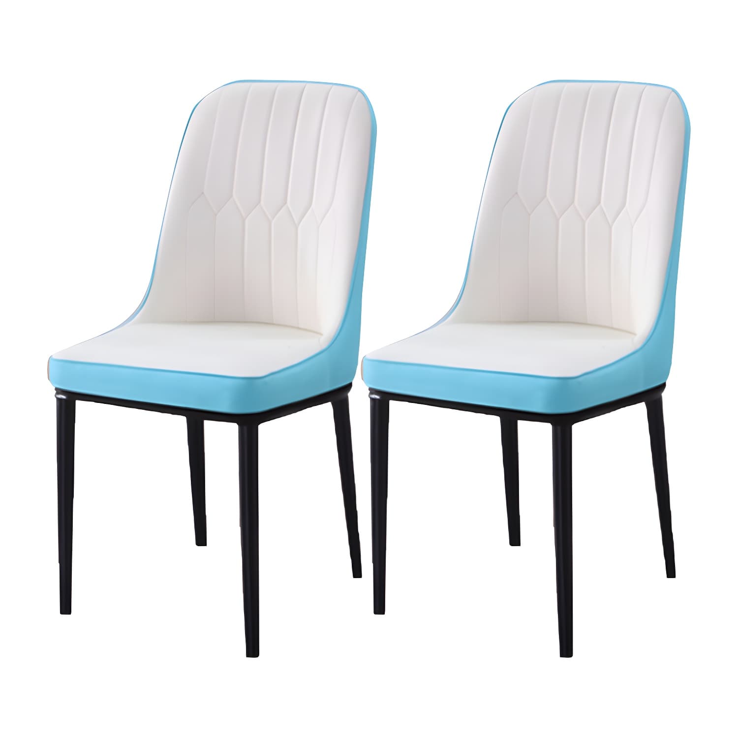 Scandinavian Indoor Side Chair Parsons Back Metal Upholstered Dining Room Chair - image 12