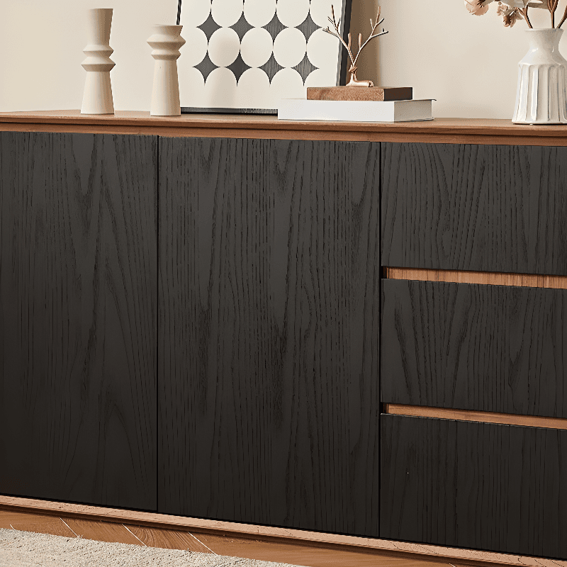 Simplistic Standard/Narrow Sideboard with 3 Drawers, 3 Shelves, Compartment, 2 Doors & Closet - image 15