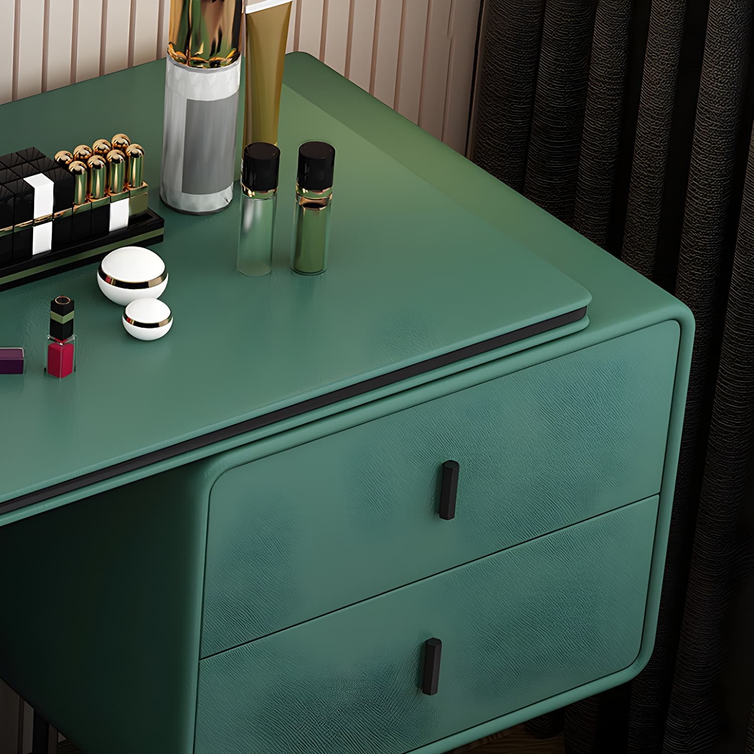 Glam Vanity Dressing Table Bedroom Makeup Counter with Makeup Table and Stool - image 10