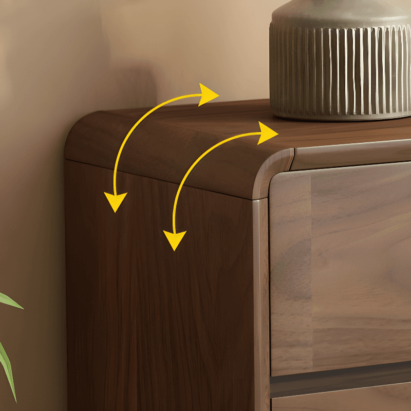 Cocoa Simplistic Natural Wood Double Dresser with 6/9/5 Drawers in Horizontal/Vertical Orientation - image 4