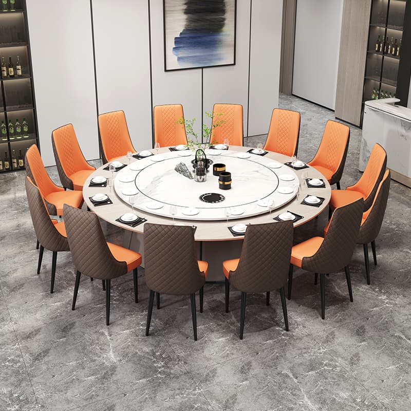 Contemporary Restaurant Armless Chair with Solid Back Panel, Upholstered Metal Legs - image 9