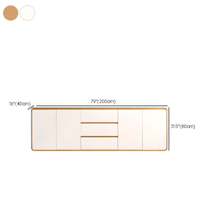 Narrow/Standard/Wide Lumber 2 Drawers/3 Drawers Locker Variable Shelf 4 Doors/2 Doors/3 Doors Functional Storage Cabinet Sideboard - image 13