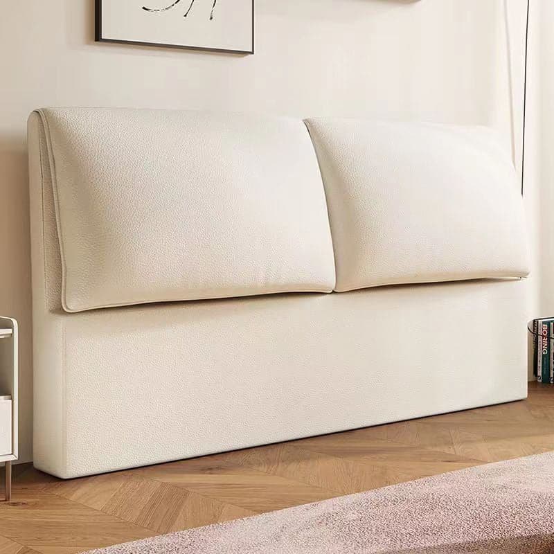Trendy Panel Headboard in Natural Wood with No Distressing, Rectangle Shape for King/Queen/Full Bed, Cotton Upholstery, Standard Height - image 5