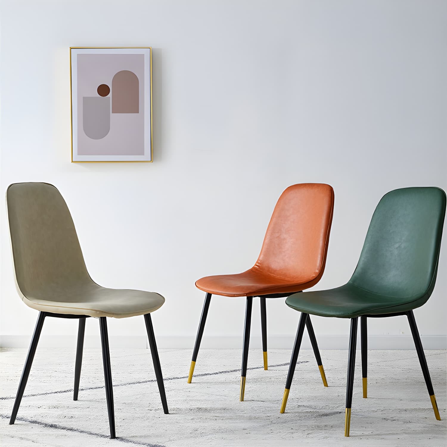 Upholstered Armless Dining Chairs Home Side Chairs with Metal Legs (Set of 2) - image 13