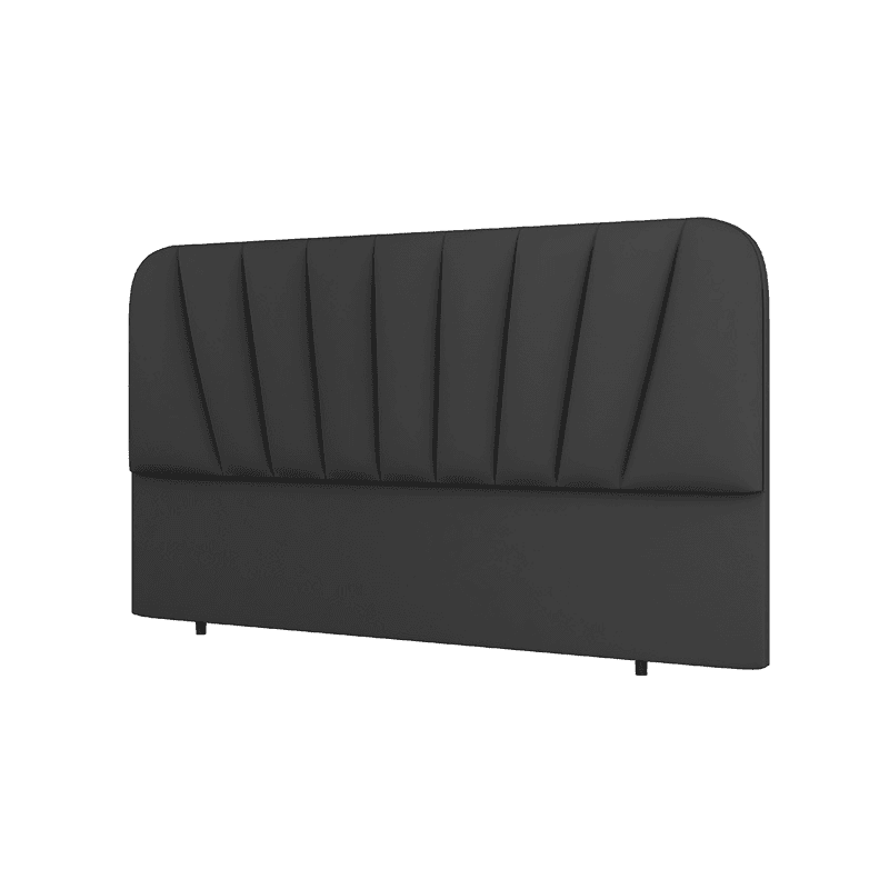 Simplistic Style Panel Headboard in Natural Wood with No Distressing, Rectangular Shape for Queen/Full/Twin XL Bed, Featuring Sponge Upholstery and Standard Height