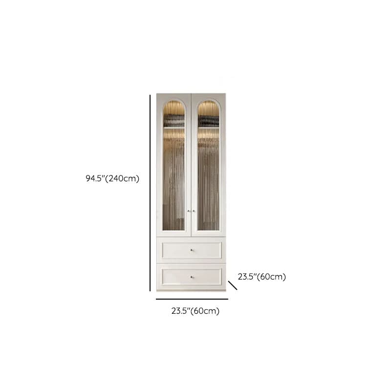 Casual Natural Wood Independent Armoire Cabinet with Soft Close Drawer, Soft Close Door, and Interior Shelves - image 39