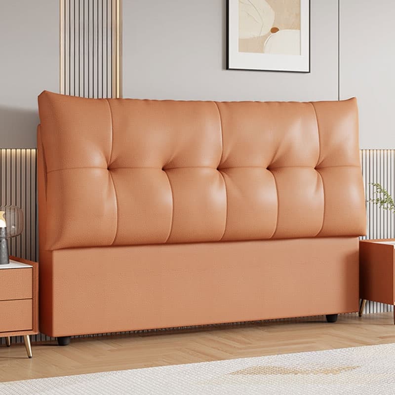 Trendy Panel Headboard with No Distressing, Piled Tufted Rectangle for Queen/Full Bed, Sponge Upholstery Fill, Standard Height - image 7