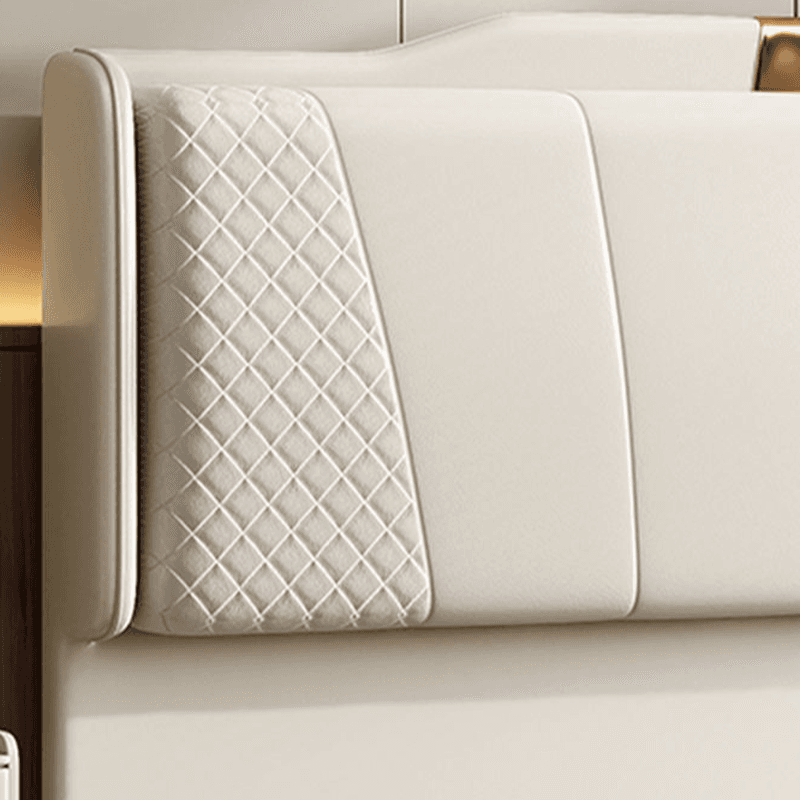 Art Deco Camelback Lumber Panel With Legs & Sponge Cushion for Twin(38"W x 75"L)/King(76"W x 80"L)/Queen(60"W x 80"L) Bed, Standard（36-55“） - image 10