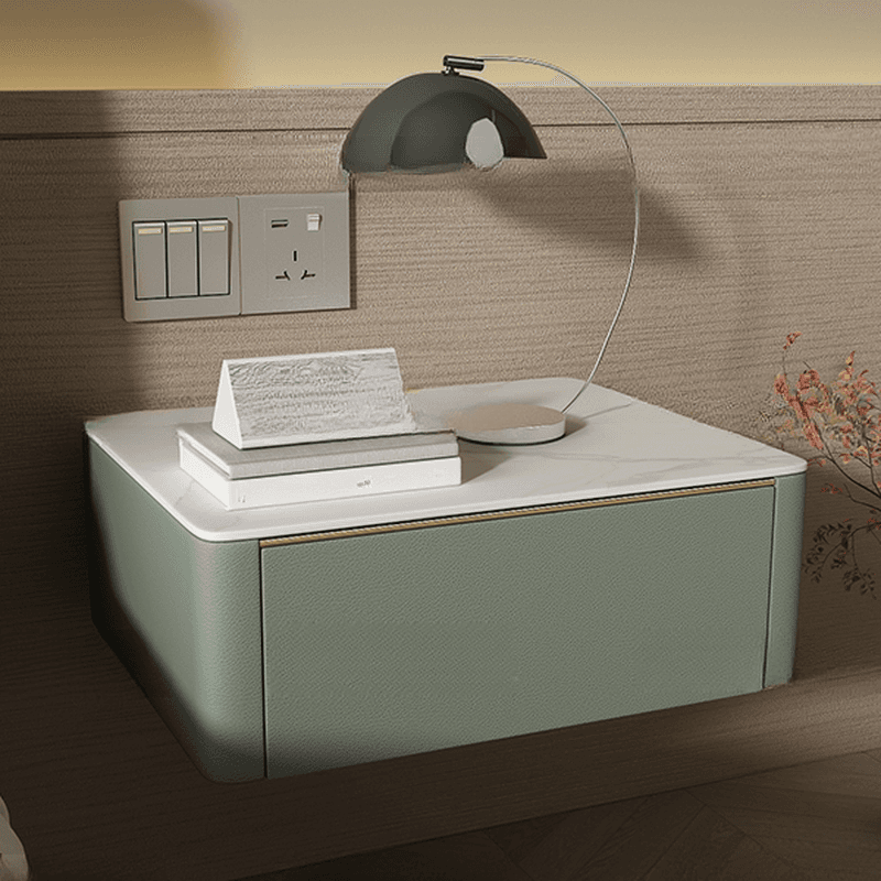 Organic Stone Countertop 1 Drawer Bedside Cabinet with Hanging Shelf - image 6