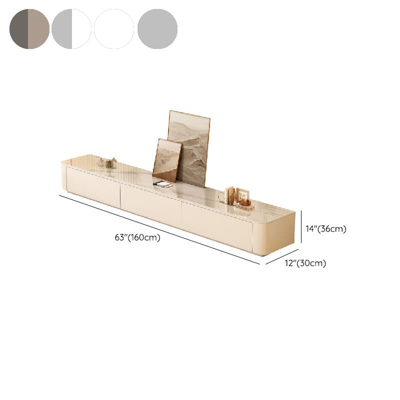 Rectangular Sintered Stone Countertop TV Stand with 3-Drawer/5 Drawers/4 Drawers and Cable Management in a Modern Simple Style - image 15