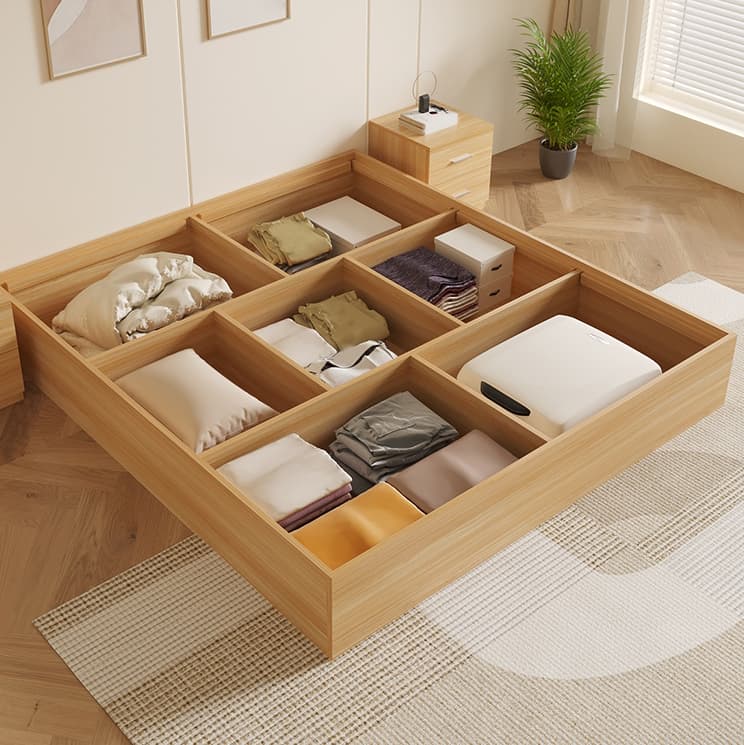 Modern Simple Style Bed Wood No Headboard for Living Room - image 9