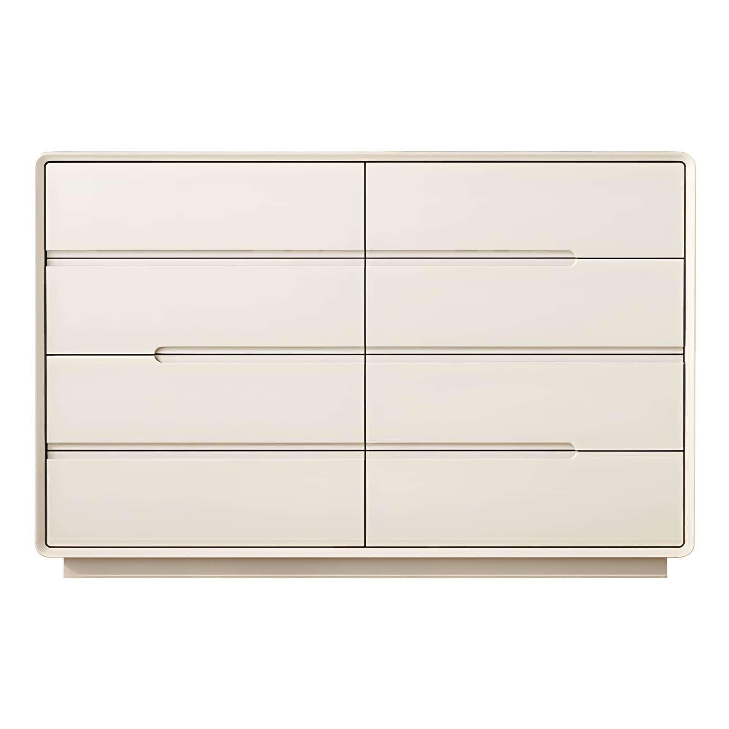 Light Oak Modern Dresser with Solid Wood Construction and Soft-Close Drawers