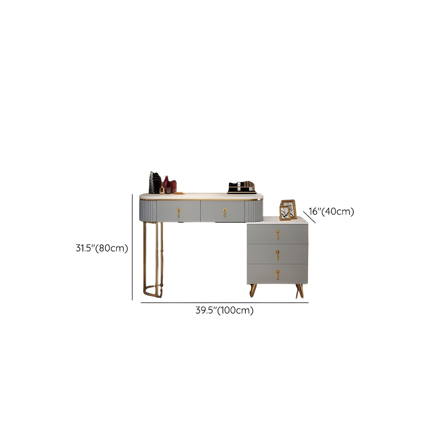 Modern Simple Style Vanity Dressing Table with Drawers for Bedroom - image 20