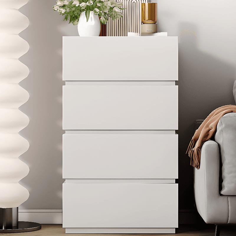 Trendy Rectangle Utility Cabinet with Manufactured Wood Countertop, Ink/White Top, and Soft Close Drawer - image 4