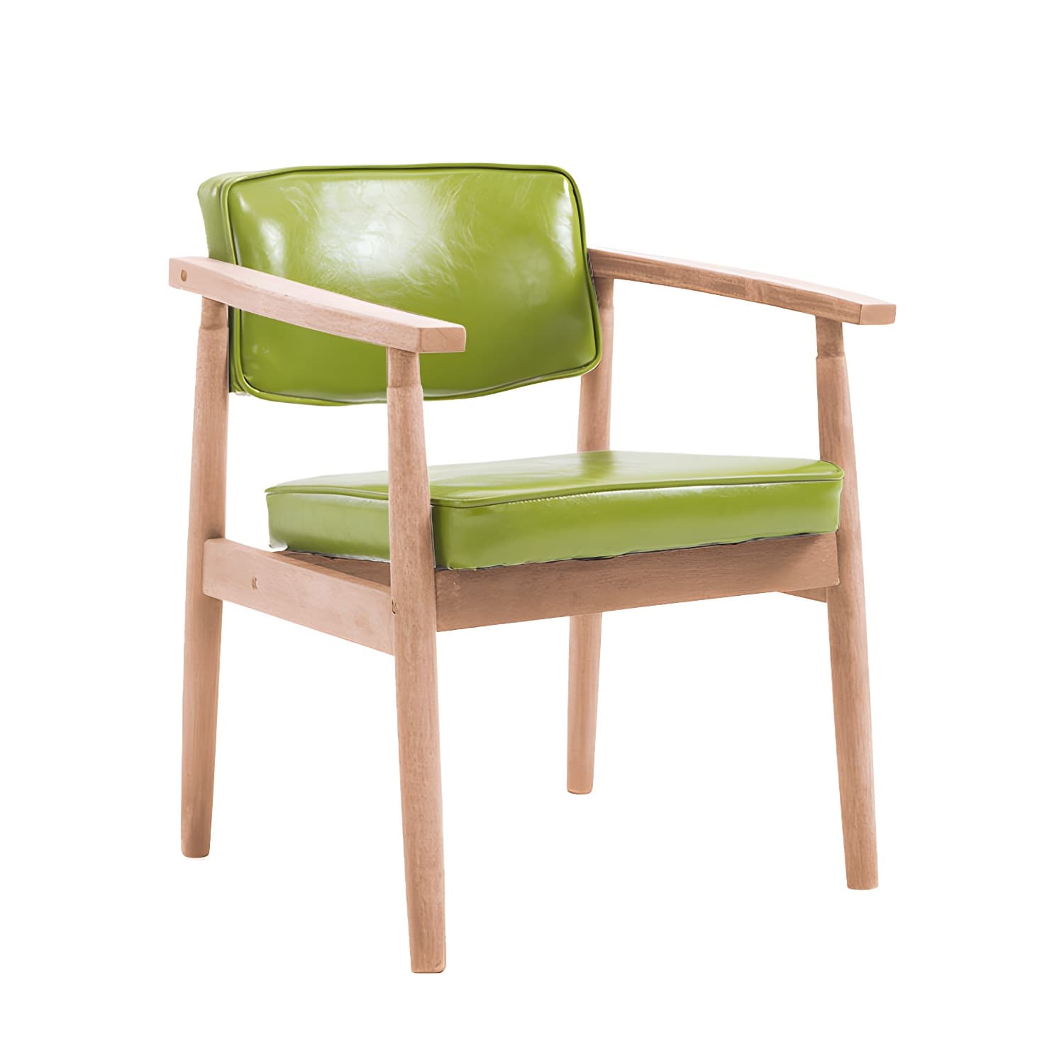 Modern Wood Dining Arm Chair Open Back Single Dining Side Chair for Home Use - image 10