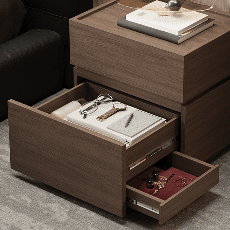 Organic Modern Nightstand With Drawer Organization and 3 Drawers in Real Wood - image 13