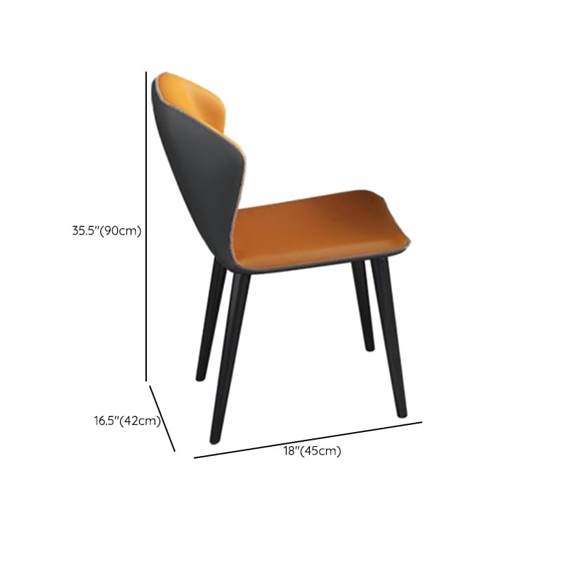 Dining Table Set in Minimalist Style with White Slate Top, Stump Base, Padded Chair with Back - image 11
