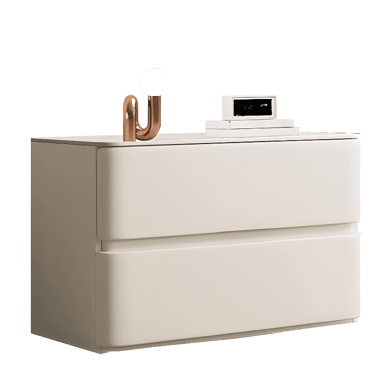 Contemporary 3-Tier Sintered Stone Nightstand With Drawer Organization - image 9