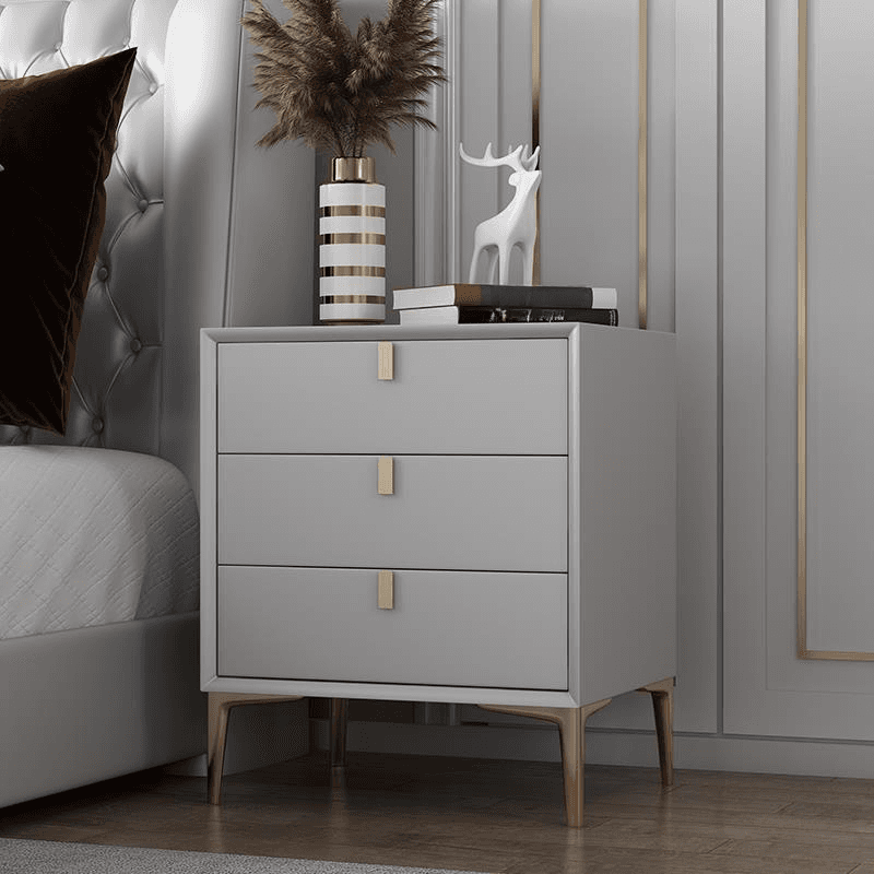 Modern Lumber Nightstand With Drawer Storage & Leg, 3 Drawers/2 Drawers - image 17