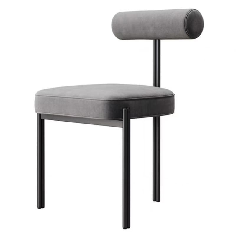 Stackable Upholstered Low-Back Side Chair with Metal Legs and Polyurethane Upholstery - image 14