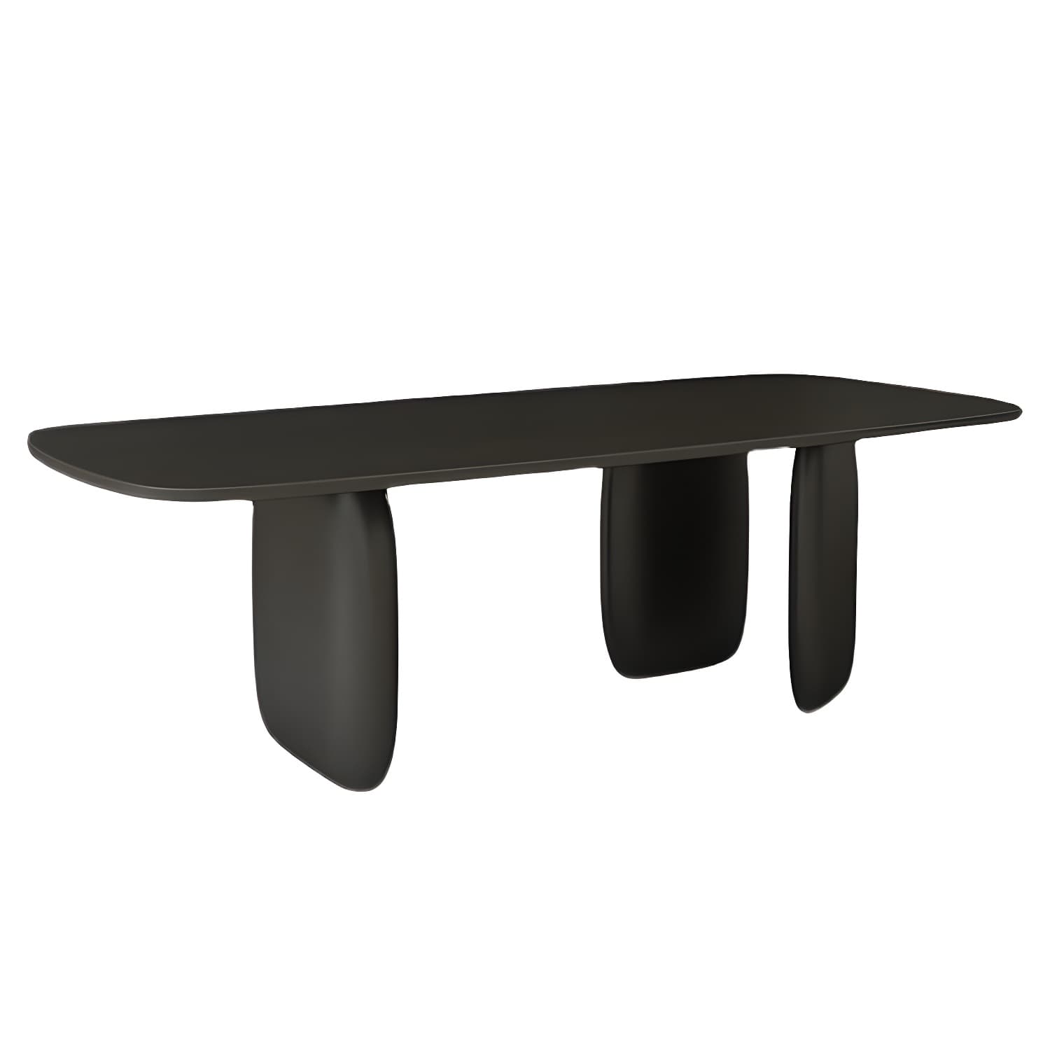 Modern 1/2/4/5 Pieces Rectangle Dining Set Solid Wood Black Dining Table with Chairs - image 5