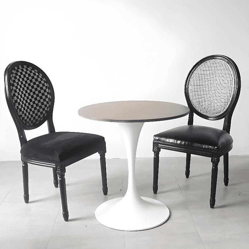 Victorian Style Side Chair with King Louis Back and Bordered Frame, Balanced Stability - image 15
