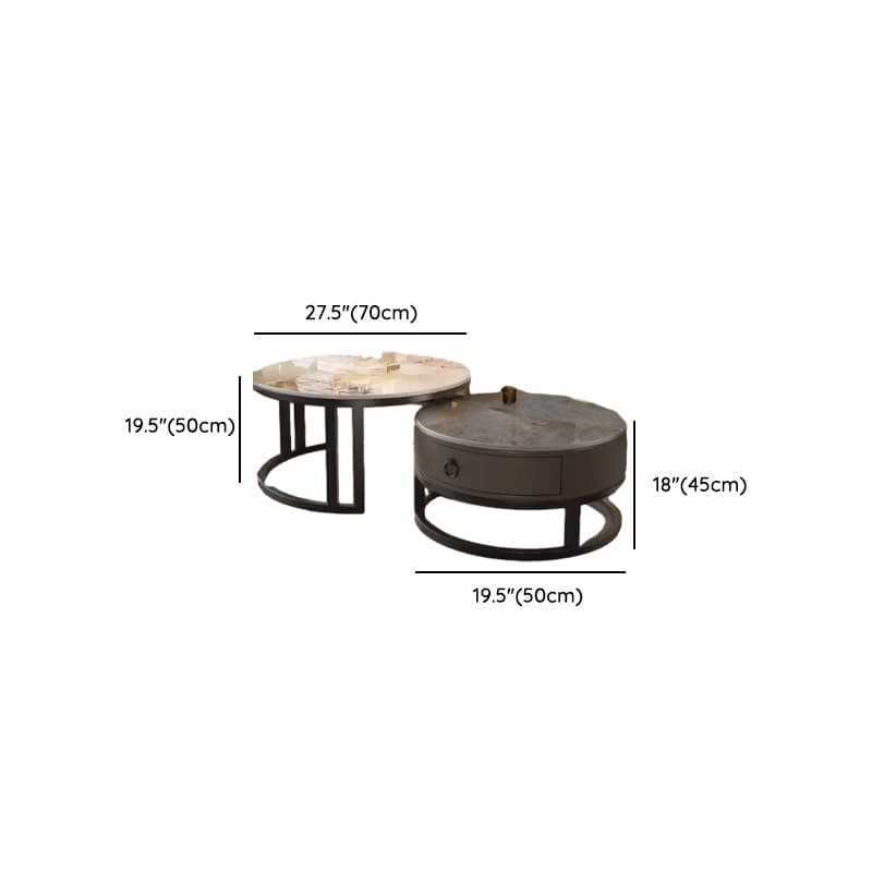 Board Game Coffee Table with Nested Set and Frame Base Featuring Wood Ball Top - image 11