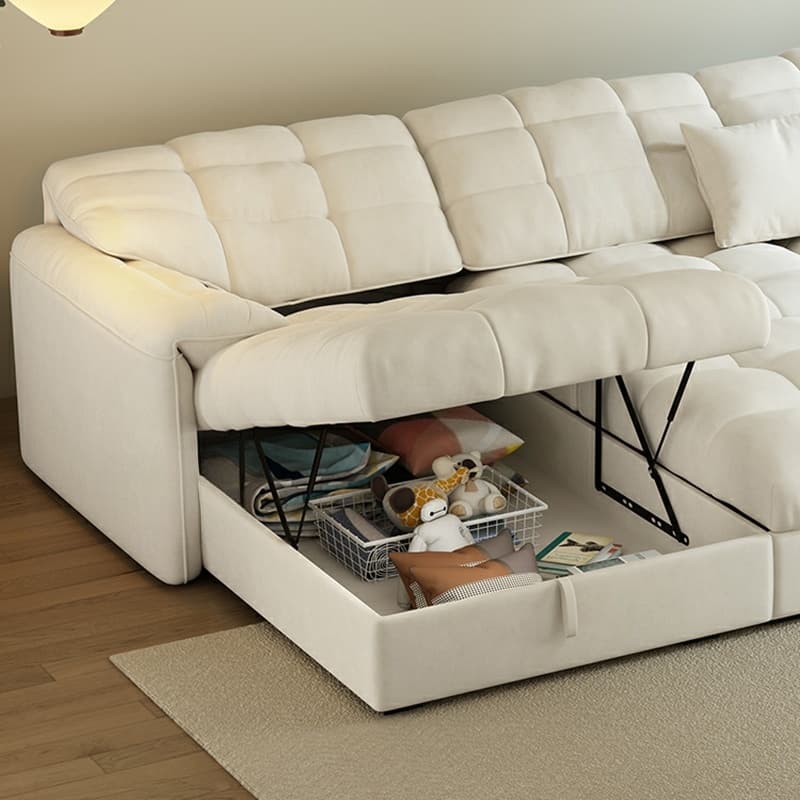 L-Shape/Straight Expandable Tufted Left Hand Facing/Horizontal Sofa Recliner/Sofa Couch with Concealed Support & Hidden Storage - image 7