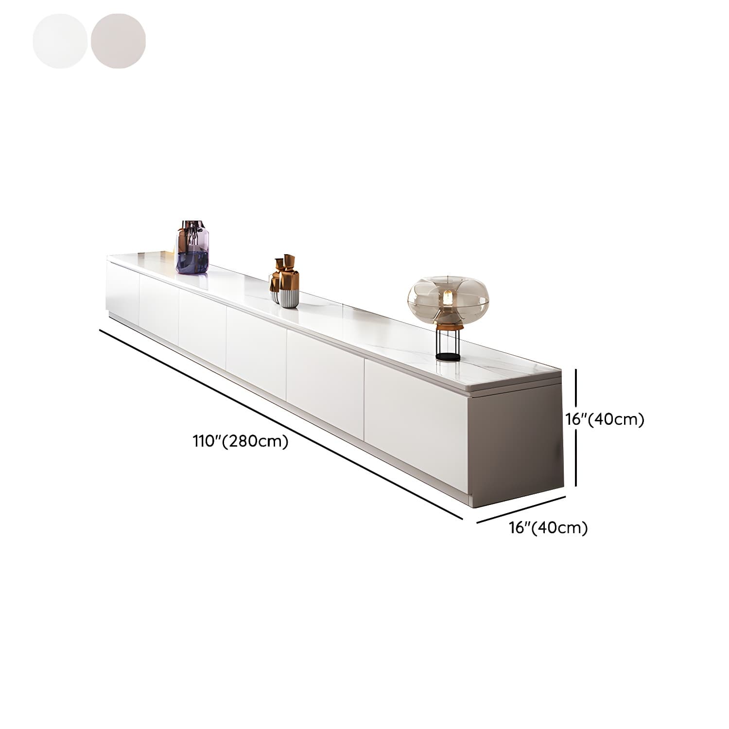 Stone Contemporary with Drawers Wood with Cabinet Media Console - image 19