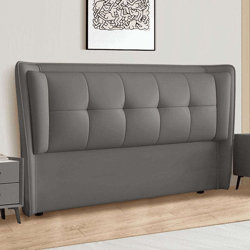Standard（36-55“） Free-standing Standard Rectangular Full(54"W x 75"L) Stitch-tufted Wingback Headboard with Timber Frame and Sponge Filing