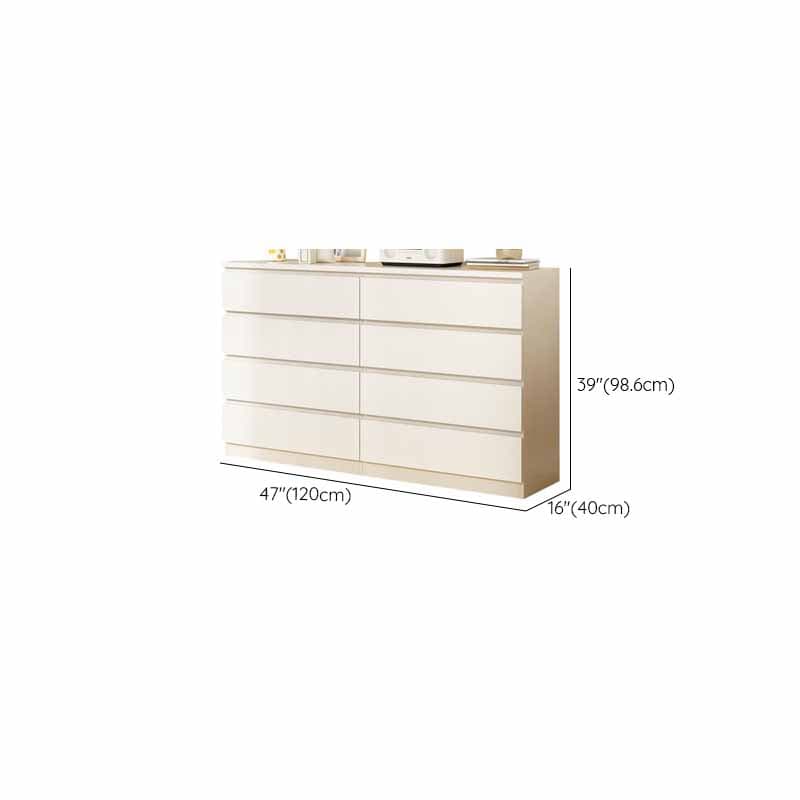 White Simple Manufactured Wood Console Dresser/Bachelor Chest/Lingerie Chest with 10/5/8 Drawers in Horizontal/Vertical Orientation - image 12