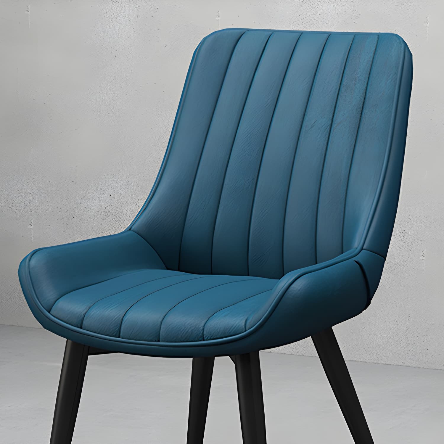 Metal Frame Dining Side Chair Faux Leather Upholstered Side Chair - image 13