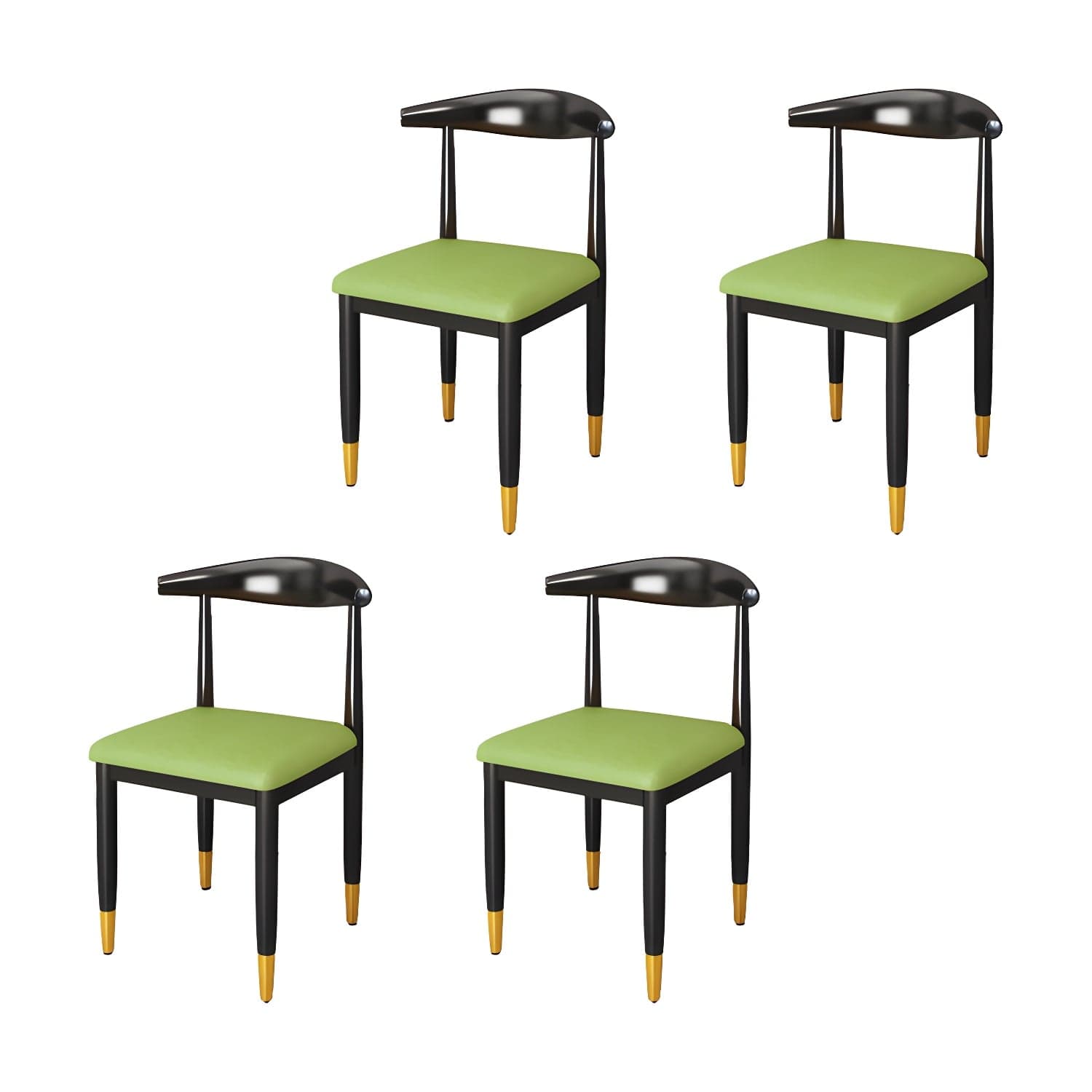 Indoor Open Back Dining Chair Industrial Upholstered Armless Chair - image 12