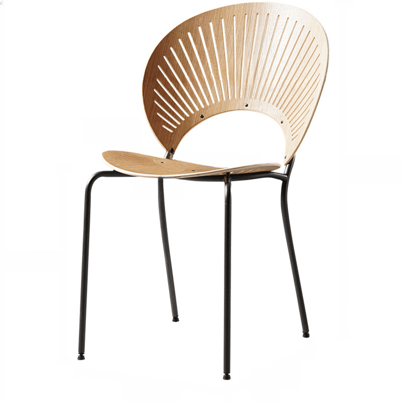 Dining Room Sturdy Side Chair with Outlined Frame and Foot Pads - image 10