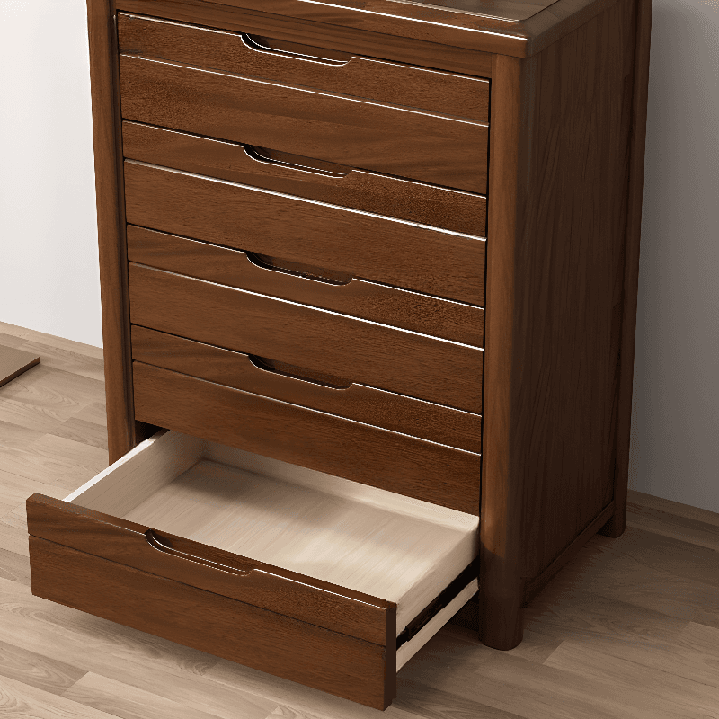 Trendy Walnut Wood Lingerie Chest/Double Dresser with 5/4/6 Drawers in Vertical/Horizontal Orientation - image 9