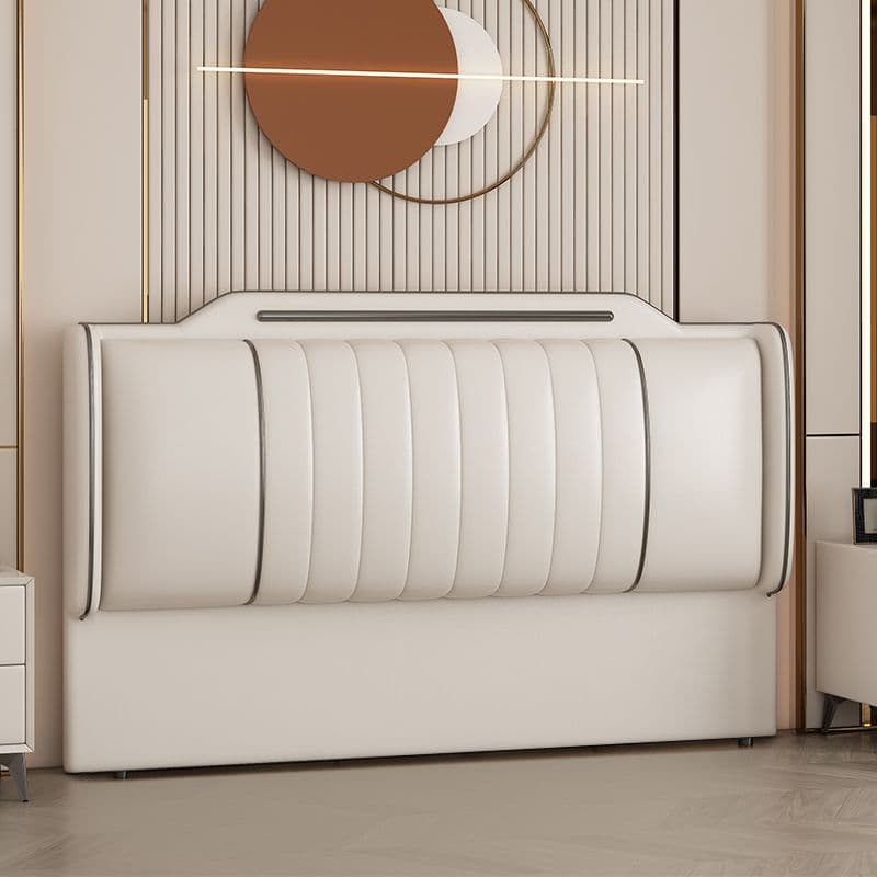 Modern Simple Style Free-standing Standard Full(54"W x 75"L)/Full XL(54"W x 80"L) Stepped Panel No Distressing With Legs in Natural Wood