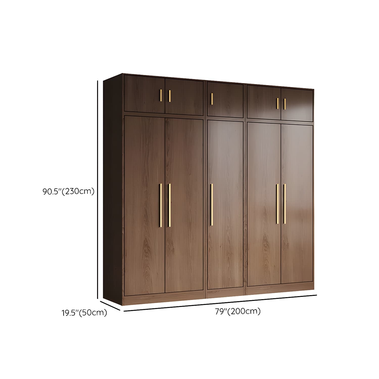 Wood Grain Design Armoires & Wardrobes with Soft Close Door and Storage Space - image 32