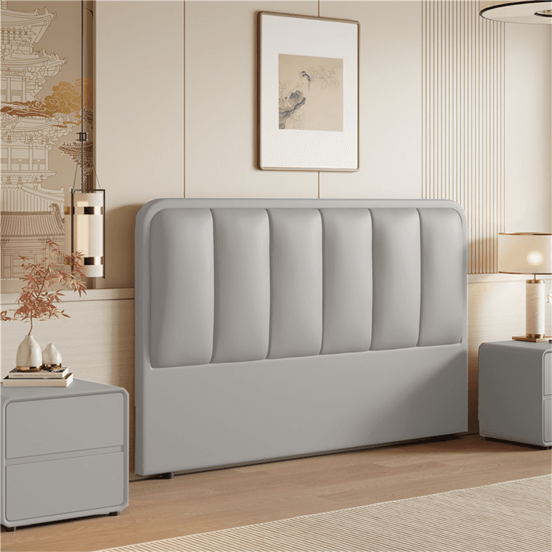 Modern Simple Style Panel Headboard in Natural Wood with No Distressing, Rectangle Shape for Twin XL/Queen/California King Bed, Featuring Sponge Upholstery and Standard Height - image 6