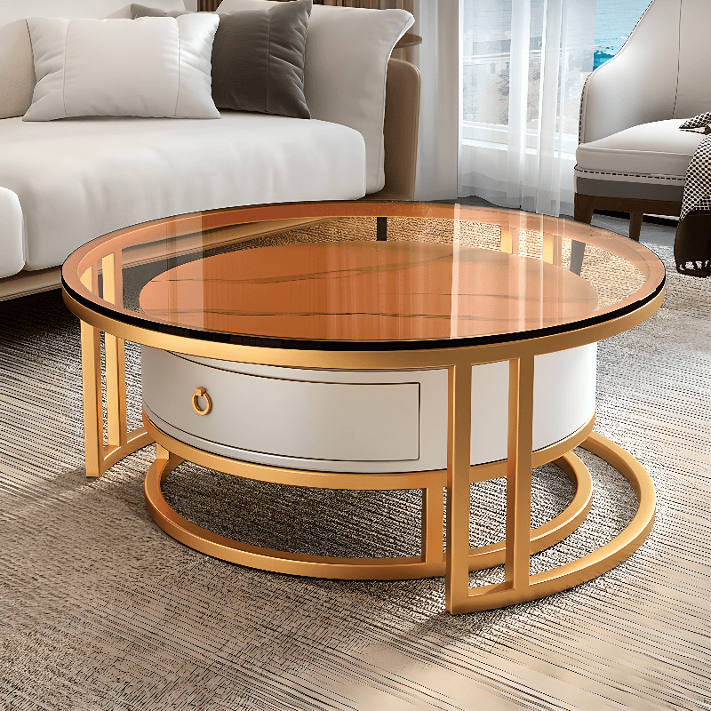 Nested Orbicular Framework Accent Table for Foyer Use - image 7